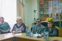 Юлия МАТАФОНОВА на презентации аудиокниги в библиотеке.